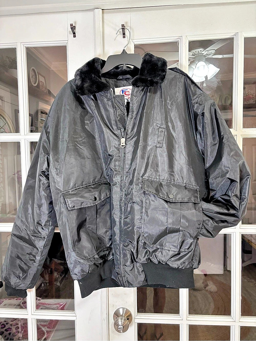 First Class All Season Deluxe Bomber Jacket Black XL